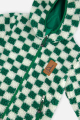 Deux par Deux Reversible Mid-Season Jacket Forest Green