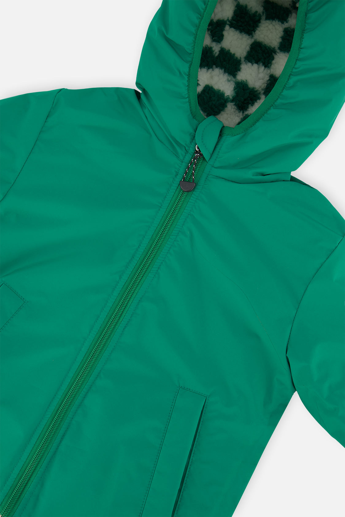 Deux par Deux Reversible Mid-Season Jacket Forest Green