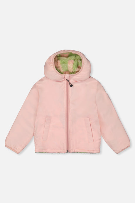 Deux par Deux Reversible Mid-Season Jacket Pale Dusty Pink