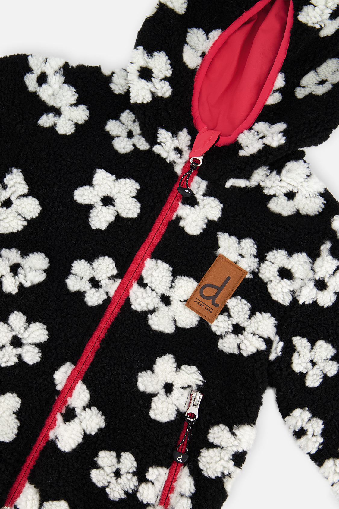 Deux par Deux Reversible Mid-Season Jacket Pink And Black Printed Flowers