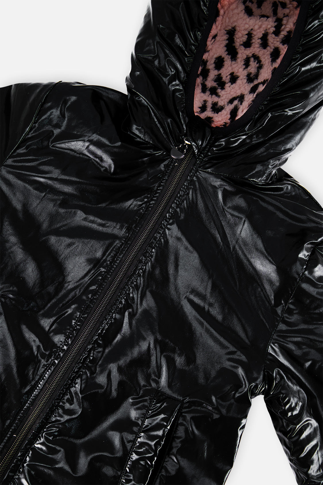 Deux par Deux Reversible Mid-Season Jacket Pink And Black