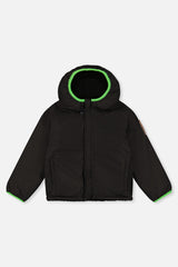 Deux par Deux Reversible Mid-Season Jacket Black