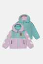 Reversible Mid-Season Jacket Pale Blue-Grey And Mauve-0