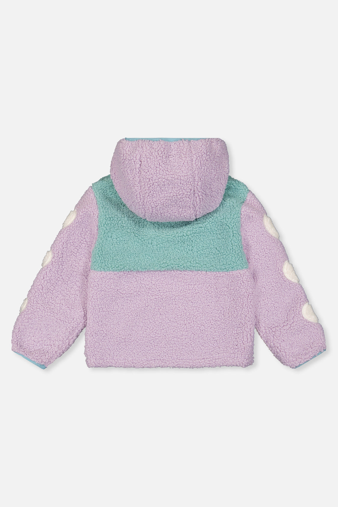 Deux par Deux Reversible Mid-Season Jacket Pale Blue-Grey And Mauve