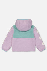 Deux par Deux Reversible Mid-Season Jacket Pale Blue-Grey And Mauve