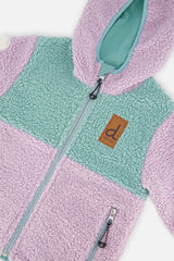 Deux par Deux Reversible Mid-Season Jacket Pale Blue-Grey And Mauve