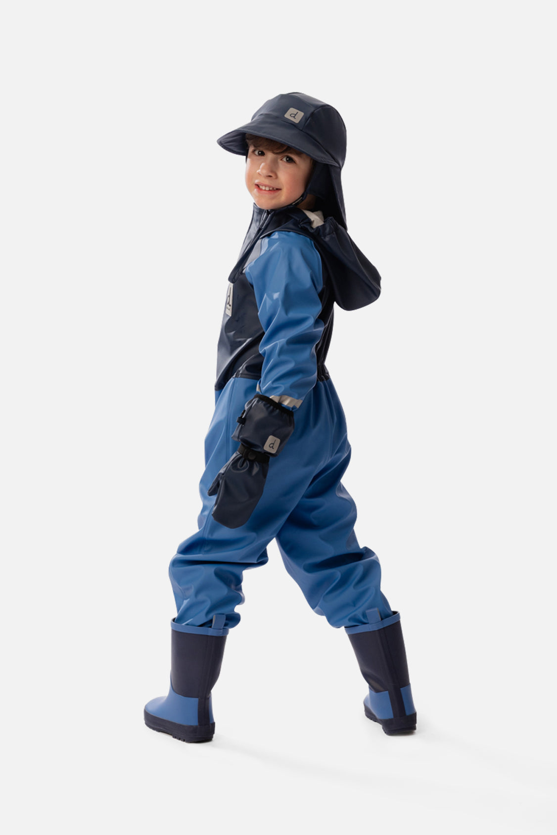 Rain One Piece Blue-3