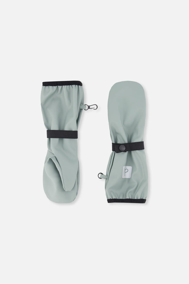 Baby Rain Mittens Sage Green-0
