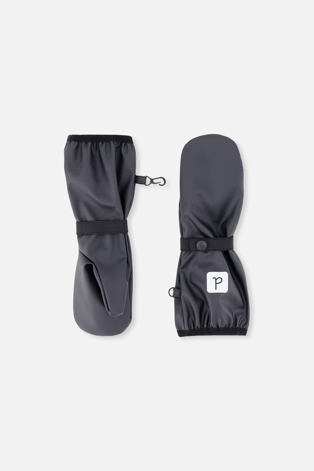 Baby Rain Mittens Black-0