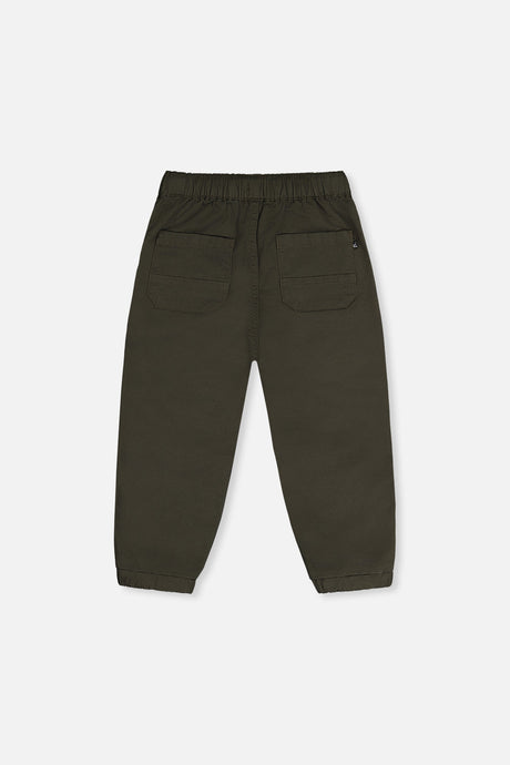 Deux par Deux Stretch Canvas Jogger Pants Very Dark Green product image P2