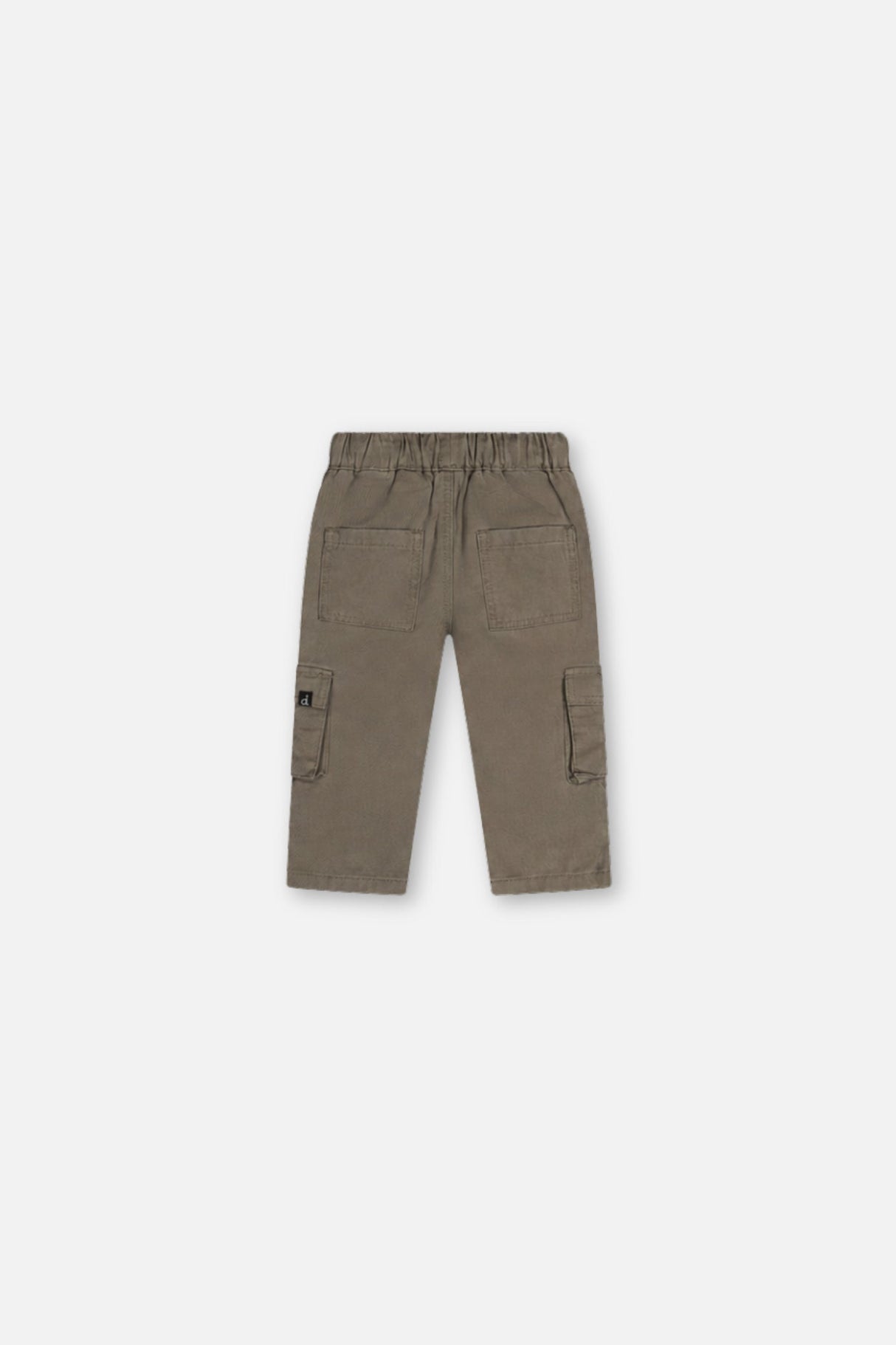 Baby Twill Pants With Cargo Pockets Grey-1