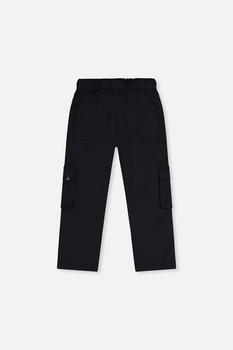 Deux par Deux Twill Pants With Cargo Pockets Dark Blue product image P2