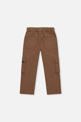 Deux par Deux Twill Pants With Cargo Pockets Neutral Brown product image P2