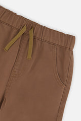 Deux par Deux Twill Pants With Cargo Pockets Neutral Brown