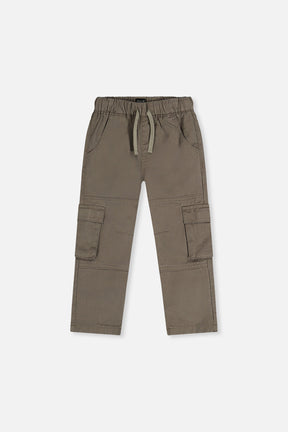 Twill Pants With Cargo Pockets Grey-0