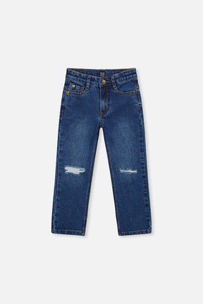 Stretch Jeans Navy Blue Denim-0