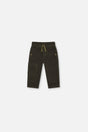 Baby Stretch Corduroy Pants With Cargo Pocket Dark Grey-0