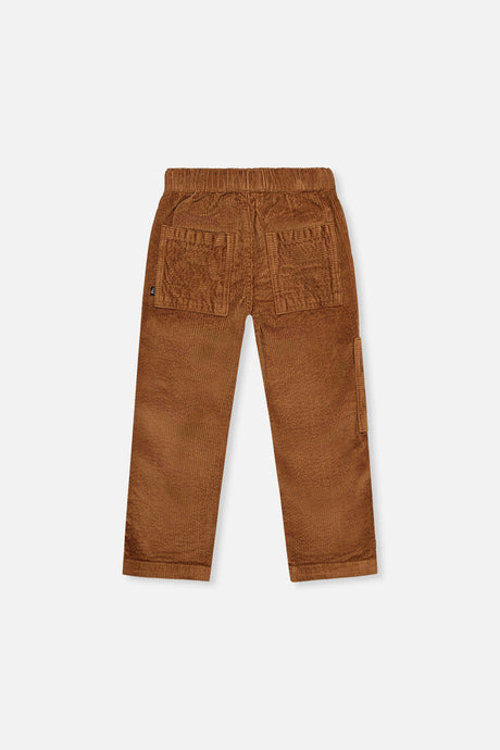 Deux par Deux Stretch Corduroy Pants With Cargo Pocket Brown Sugar product image P2