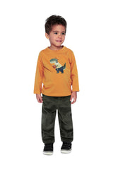 Stretch Corduroy Pants With Cargo Pocket Dark Grey-3