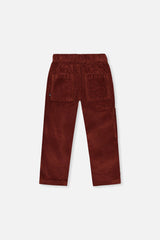 Deux par Deux Stretch Corduroy Pants With Cargo Pocket Reddish-Brown product image P2