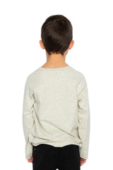 Organic Cotton Long Sleeve T-Shirt Heather Grey-3