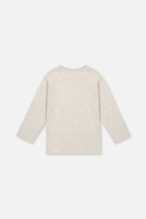 Deux par Deux Organic Cotton Long Sleeve T-Shirt Heather Grey product image P2