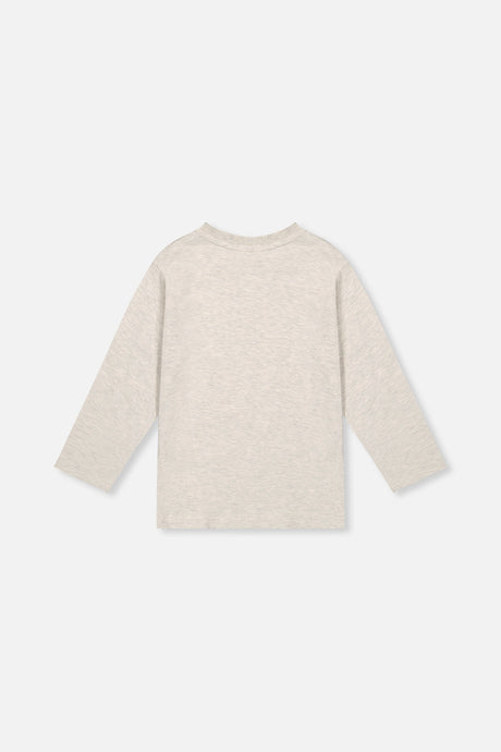 Deux par Deux Organic Cotton Long Sleeve T-Shirt Heather Grey product image P2