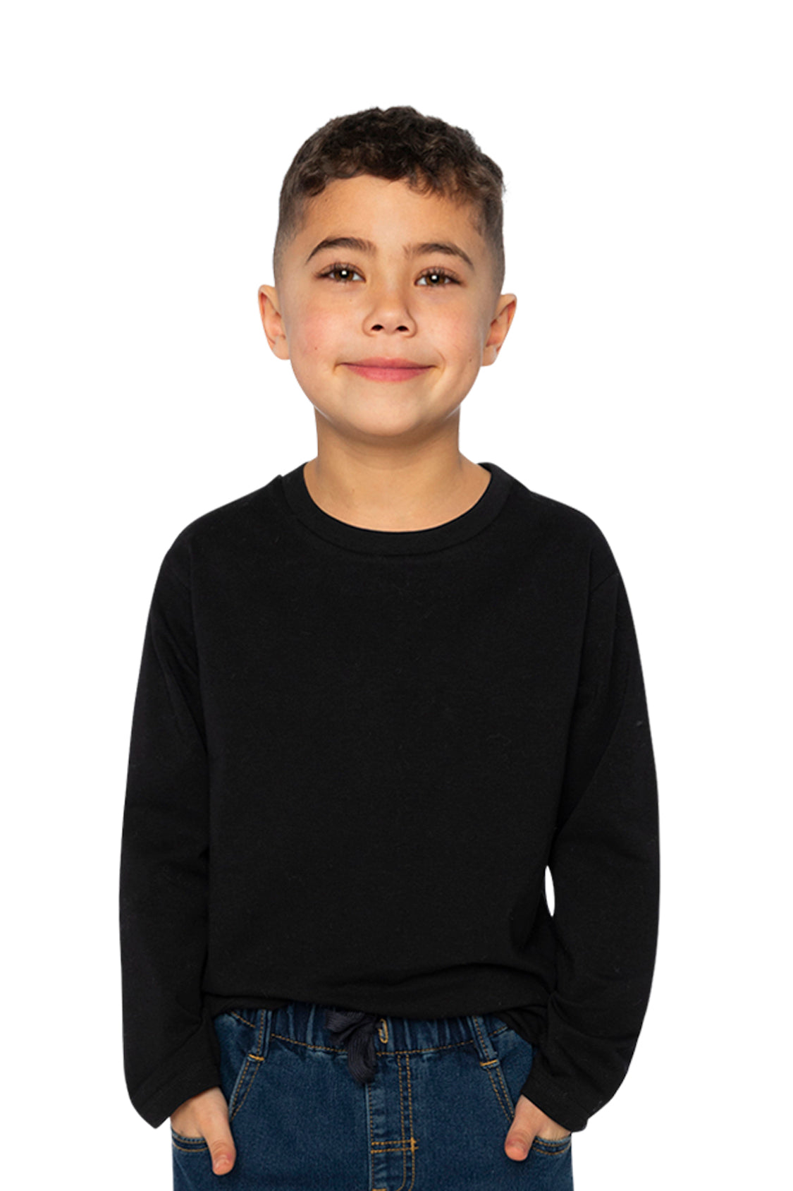 Organic Cotton Long Sleeve T-Shirt Black-1