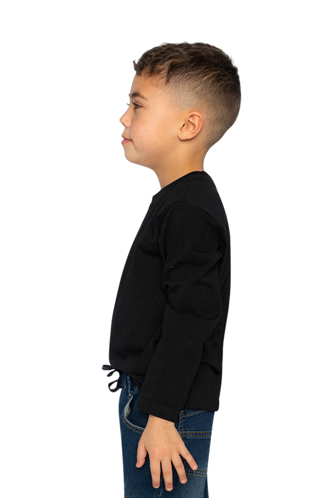 Organic Cotton Long Sleeve T-Shirt Black-2