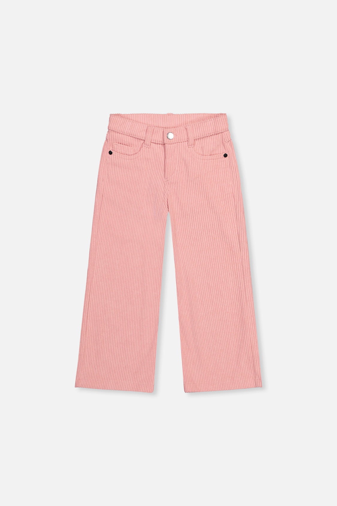 Stretch Corduroy Wide Leg Pants Pink-0