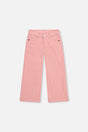 Stretch Corduroy Wide Leg Pants Pink-0