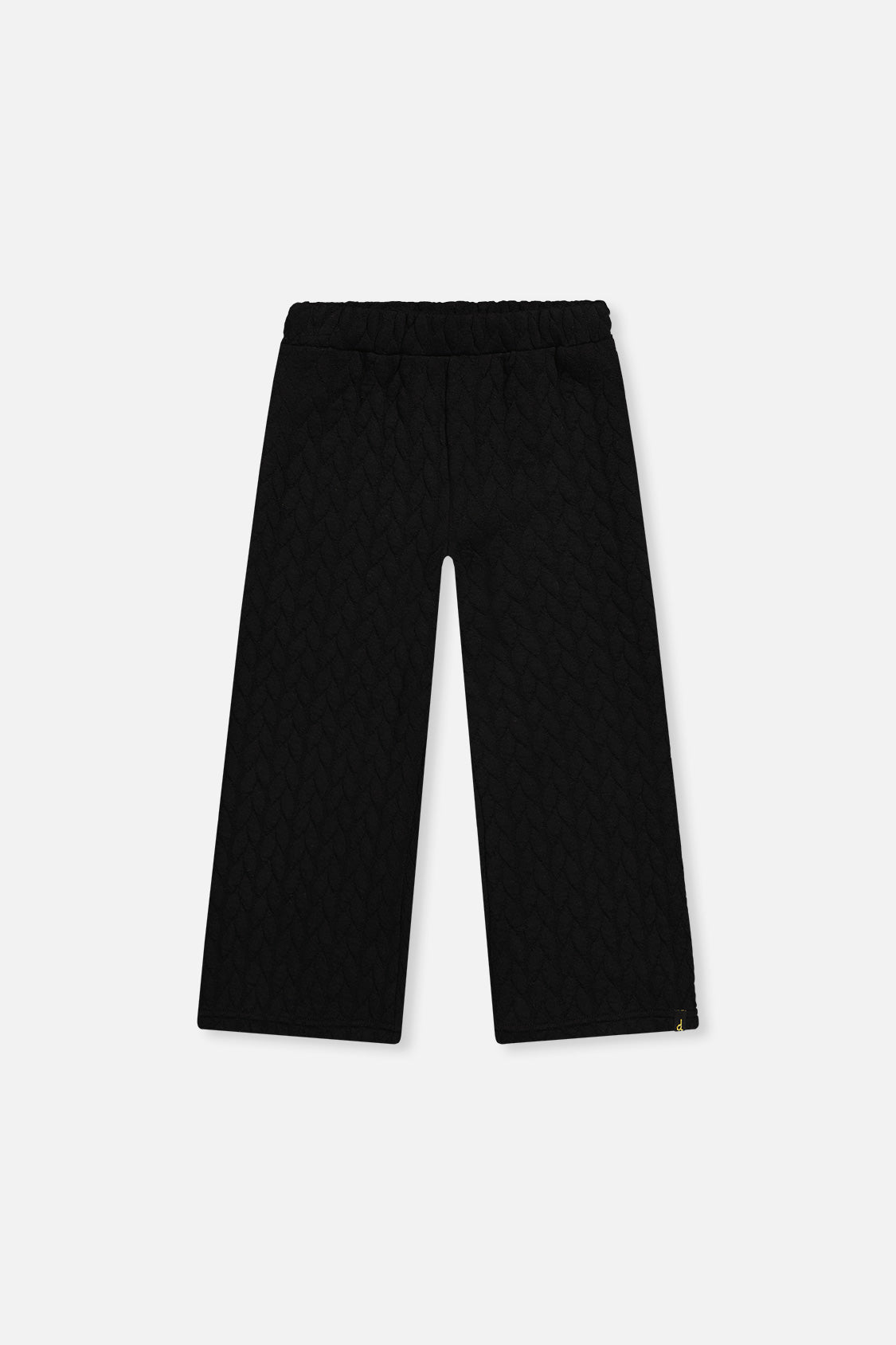 Wide Leg Jacquard Pants Black-0