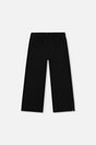 Wide Leg Jacquard Pants Black-0