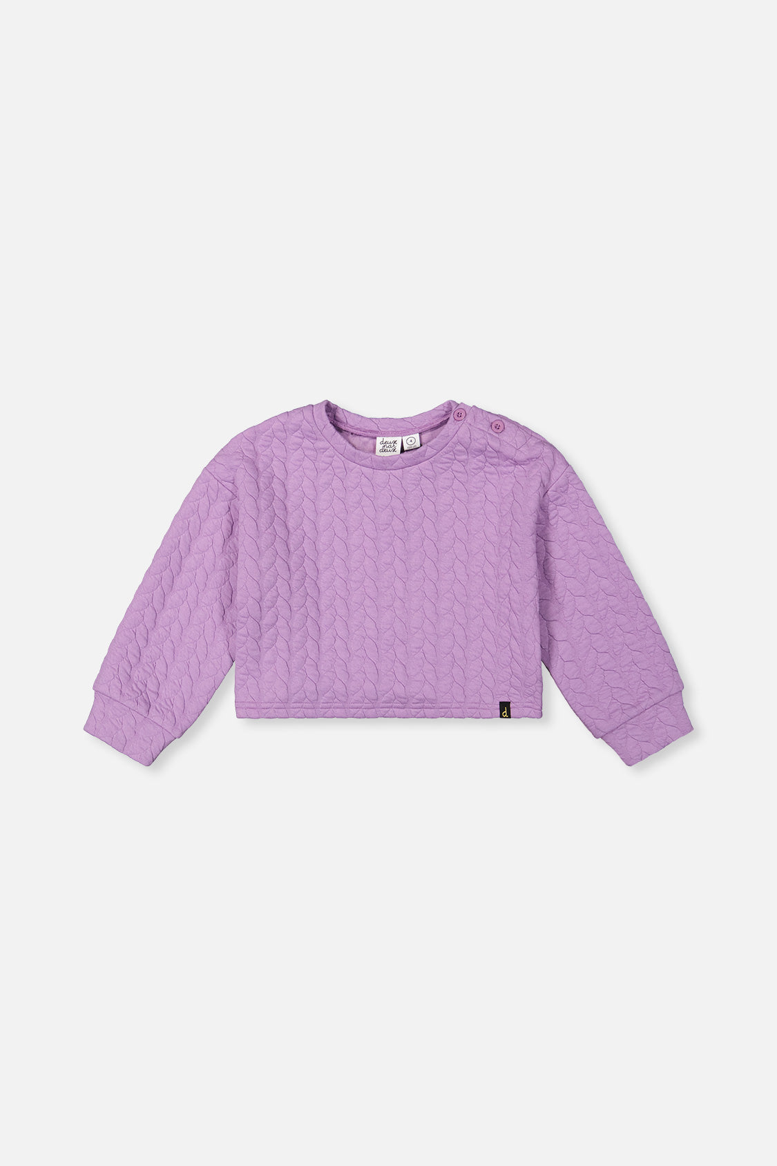 Jacquard Sweatshirt Purple-0