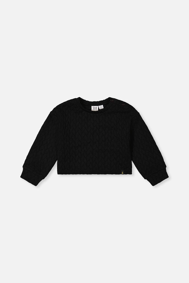 Jacquard Sweatshirt Black-0