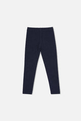 Rib Leggings Dark Blue-1