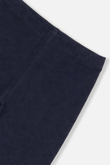 Rib Leggings Dark Blue-2