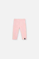 Baby Rib Leggings Pale Dusty Pink-0