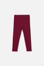 Rib Leggings Reddish-Brown-0