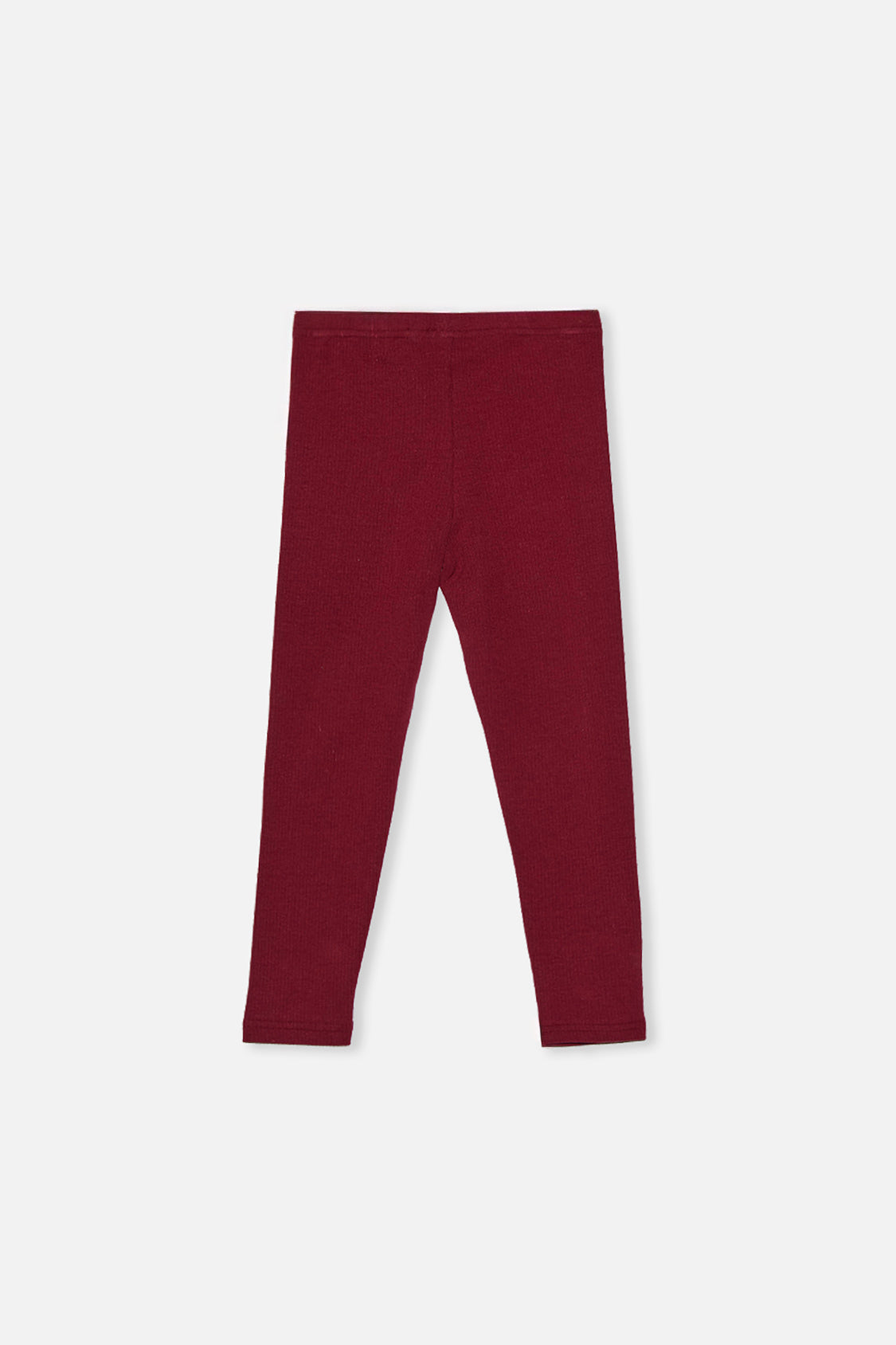 Rib Leggings Reddish-Brown-2