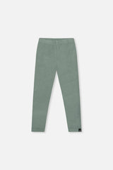 Rib Leggings Green Printed Green-0