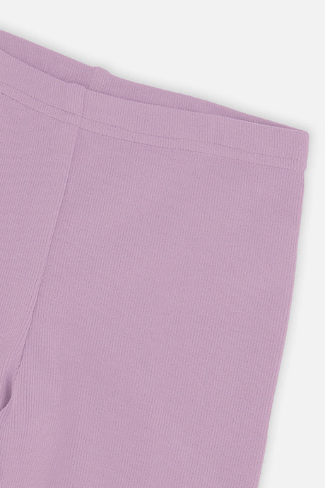 Deux par Deux Rib Leggings Violet