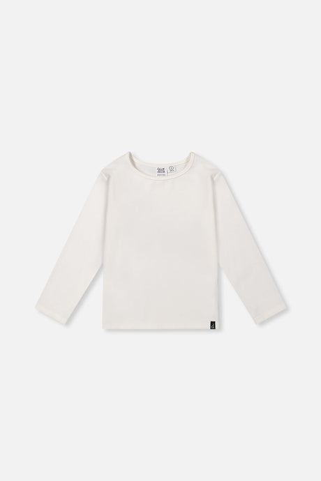 Brushed Rib Crew Neck Top Off-White-0