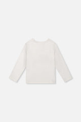 Deux par Deux Brushed Rib Crew Neck Top Off-White product image P2
