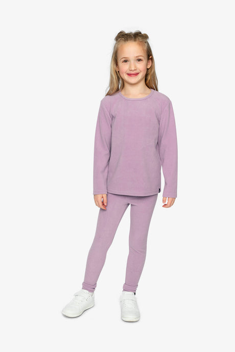 Brushed Rib Crew Neck Top Violet-4
