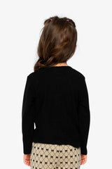 Deux par Deux Brushed Rib Crew Neck Top Black