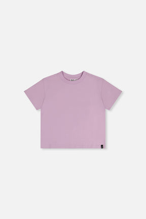 Heavy Jersey Wide Short Sleeve T-Shirt Mauve-0