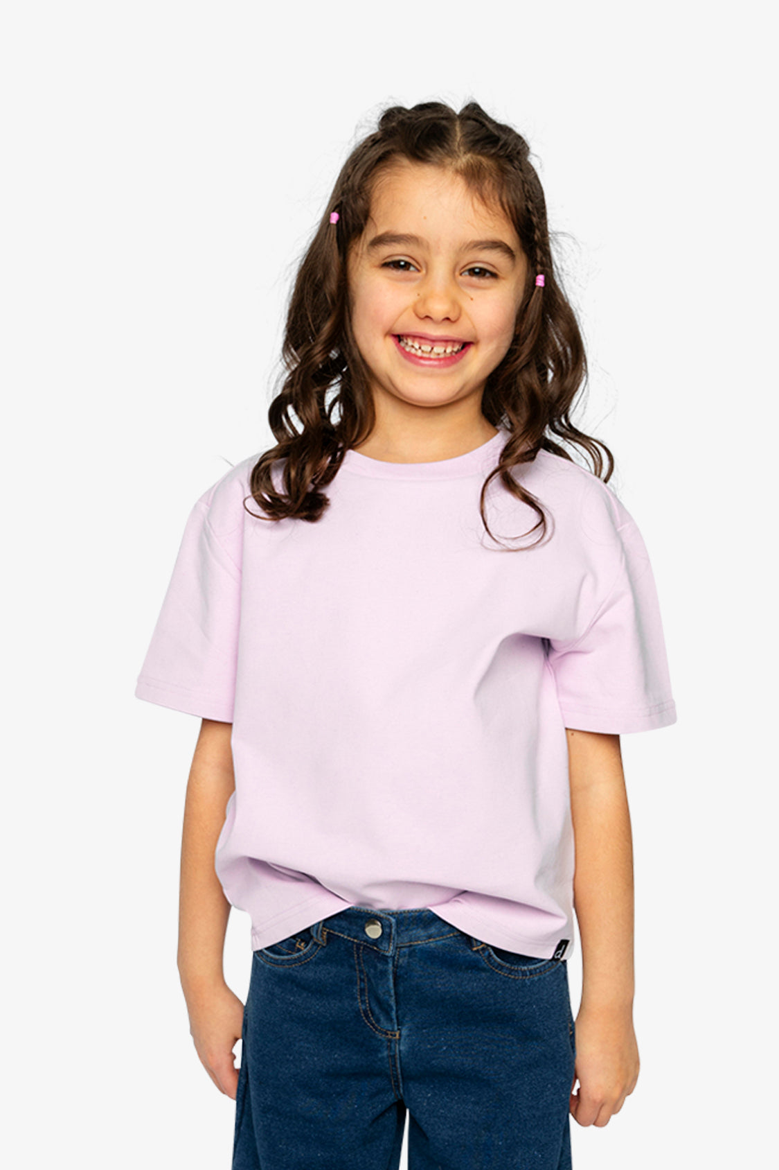Heavy Jersey Wide Short Sleeve T-Shirt Mauve-1