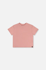 Heavy Jersey Wide Short Sleeve T-Shirt Pink-0