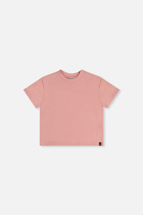 Heavy Jersey Wide Short Sleeve T-Shirt Pink-0